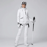 Conjunto de abrigo y pantalón con tirantes para mujer para la nieve Forglows