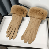 Guante femenino de terciopelo con peluche Forglows