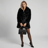 Abrigo largo de piel para mujer Milán Forglows