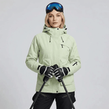 Conjunto de abrigo y pantalón con tirantes para mujer para la nieve Forglows