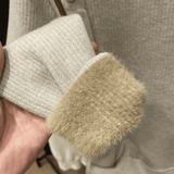 Suéter femenino de peluche con botones Forglows