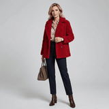 Abrigo femenino forrado de peluche Forglows